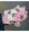 Букет гортензий с эвкалиптом 2