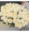 Букет из белых роз  «Облачный атлас»