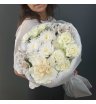 Букет с французской розой, диантусом, хризантемой, альстромериями и кустовыми розами 1