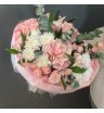 Букет сборный с розовой французской розой 4